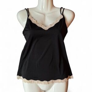 Black Lace Trim Camisole